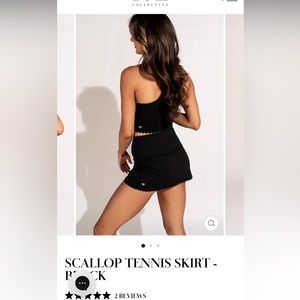 IVL Collection Scalloped Tennis Skirt